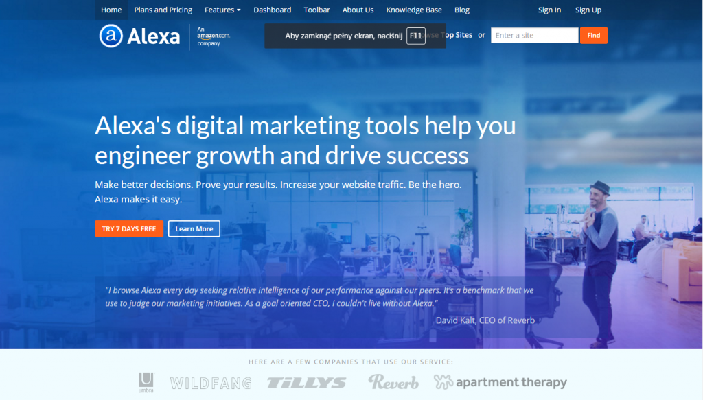 alexa rank świat