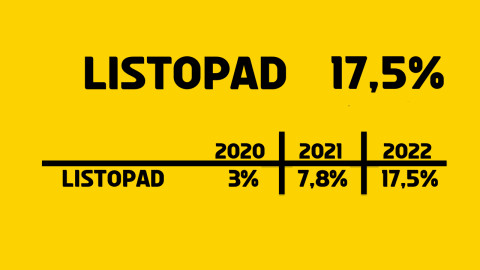 Inflacja Listopad 2022 - 17,5%