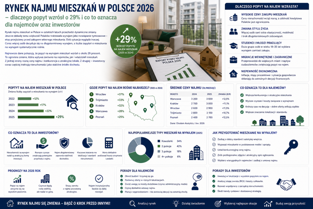 Rynek najmu mieszkań w Polsce 2026