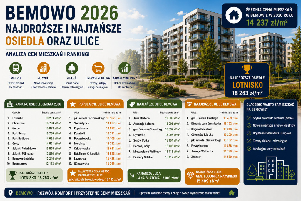 Ceny mieszkań Bemowo 2026