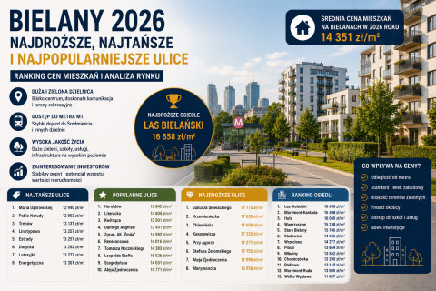 Ceny mieszkań Bielany 2026