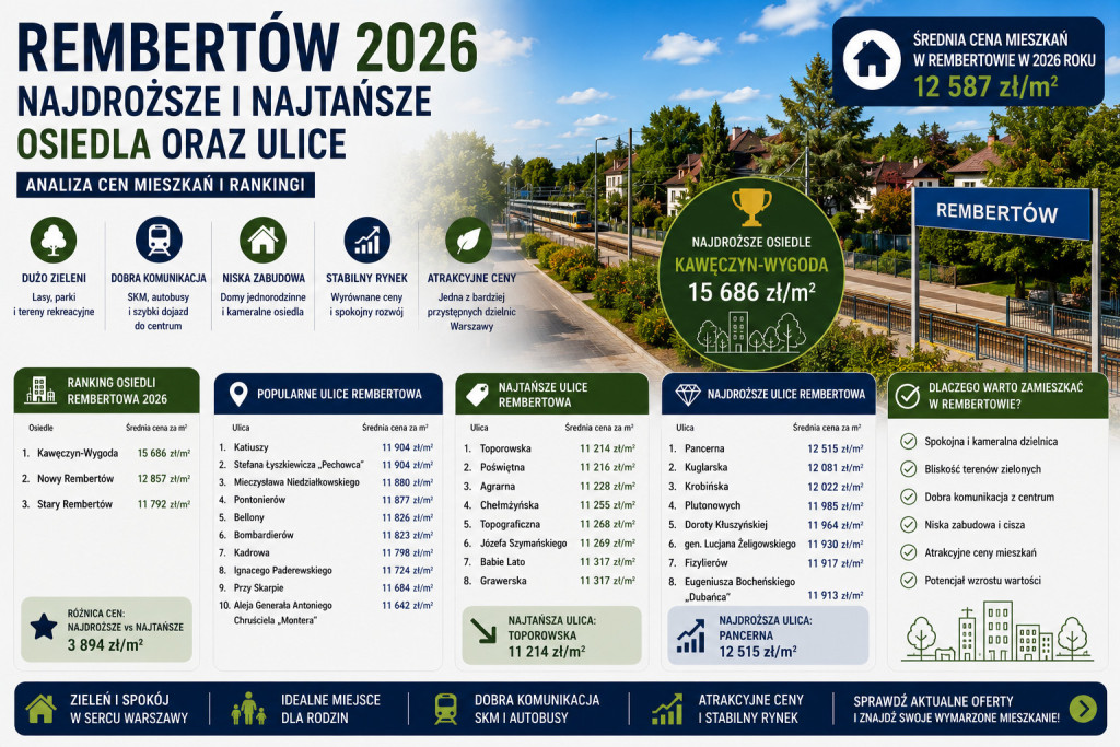 Ceny mieszkań Rembertów 2026