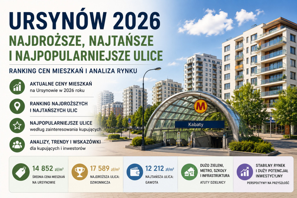 Ceny mieszkań Ursynów 2026