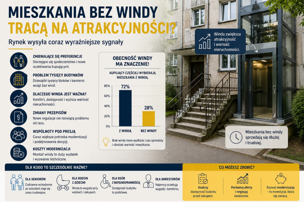 Mieszkania bez windy tracą na atrakcyjności?