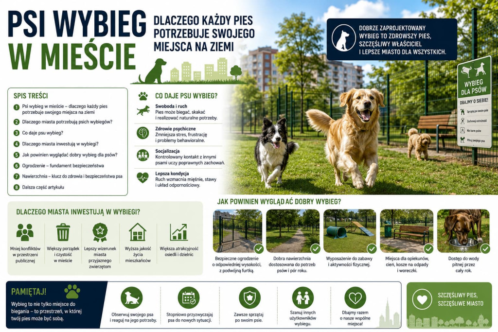 Psi wybieg w mieście