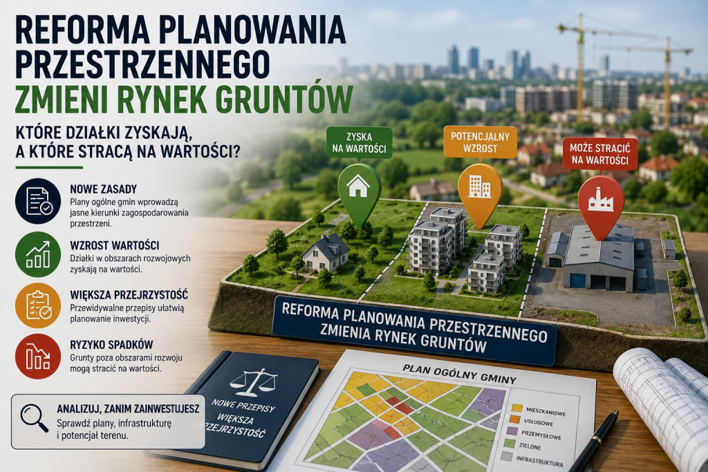 Reforma planowania przestrzennego zmieni rynek gruntów