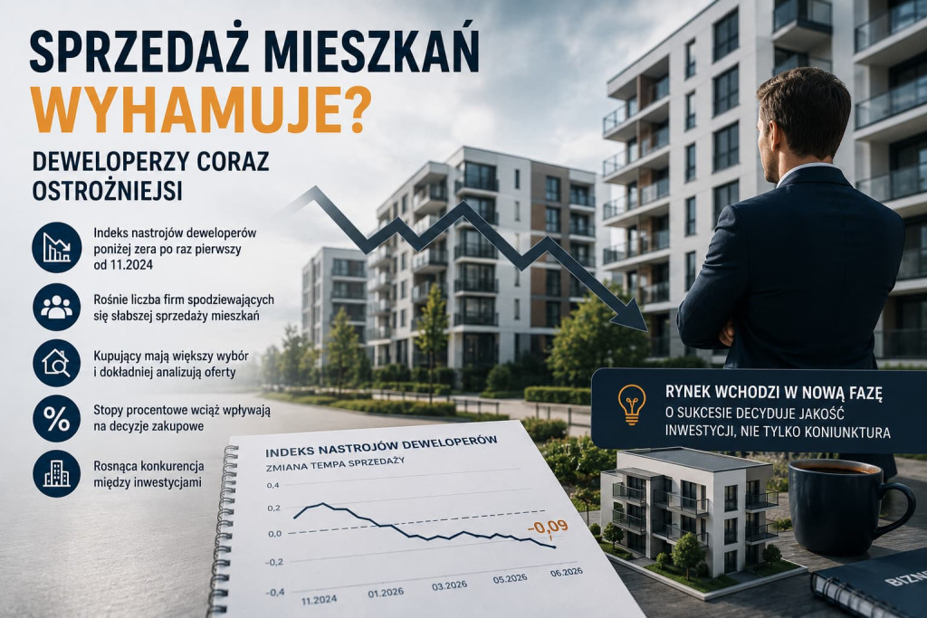 Sprzedaż mieszkań wyhamuje