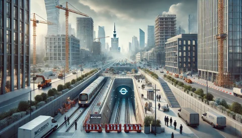 Budowa metra w Warszawie stanie pierwszy raz od lat