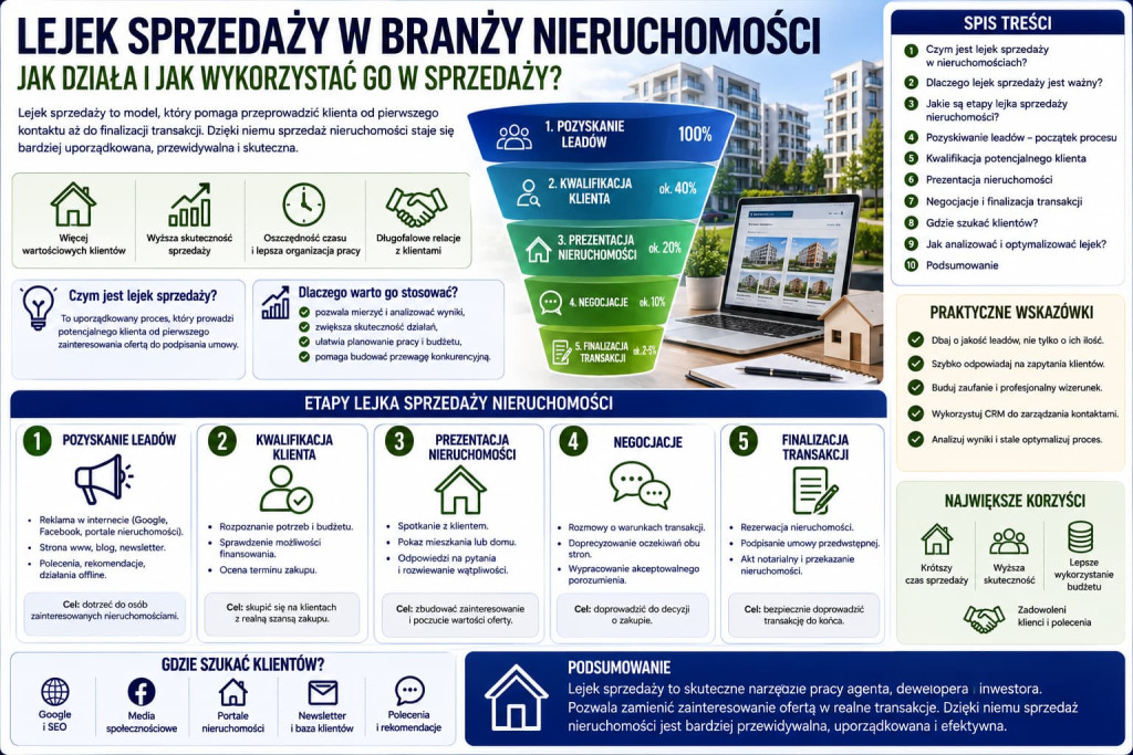 Lejek sprzedaży w branży nieruchomości