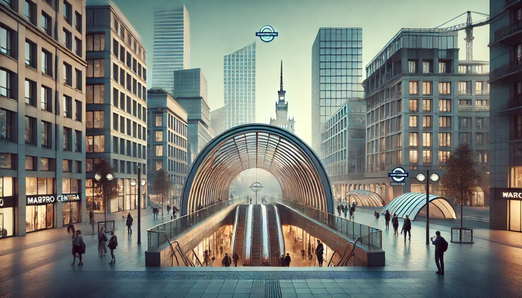 Znikną charakterystyczne wiaty przy metrze Centrum