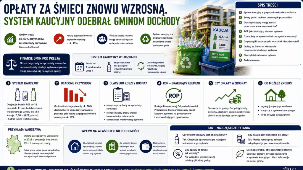 Opłaty za śmieci znowu wzrosną