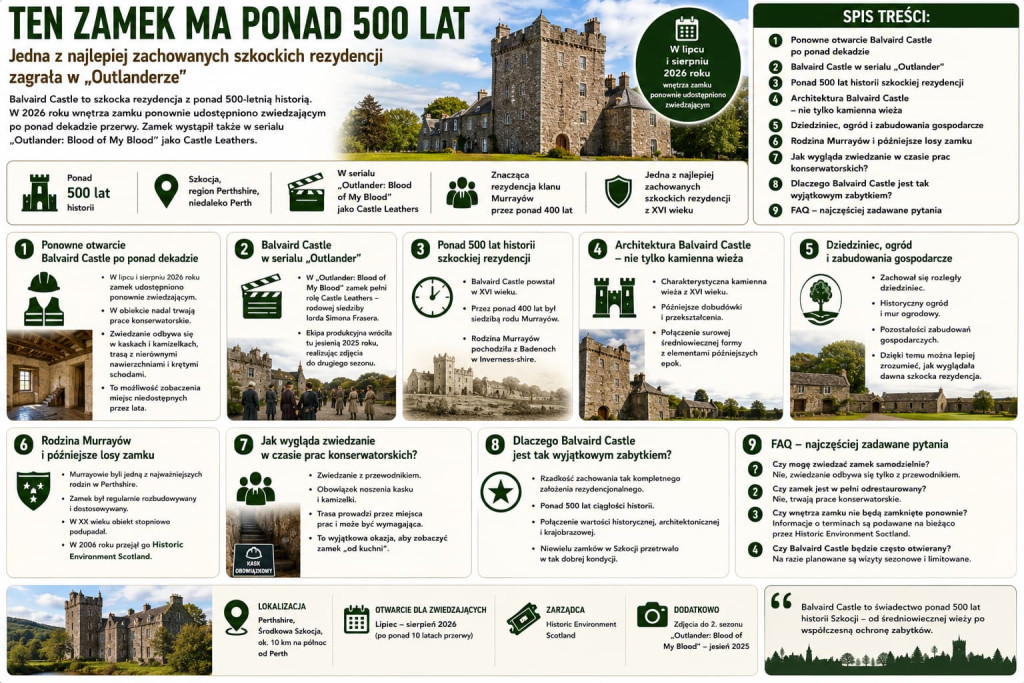 Outlander - ten zamek ma ponad 500 lat